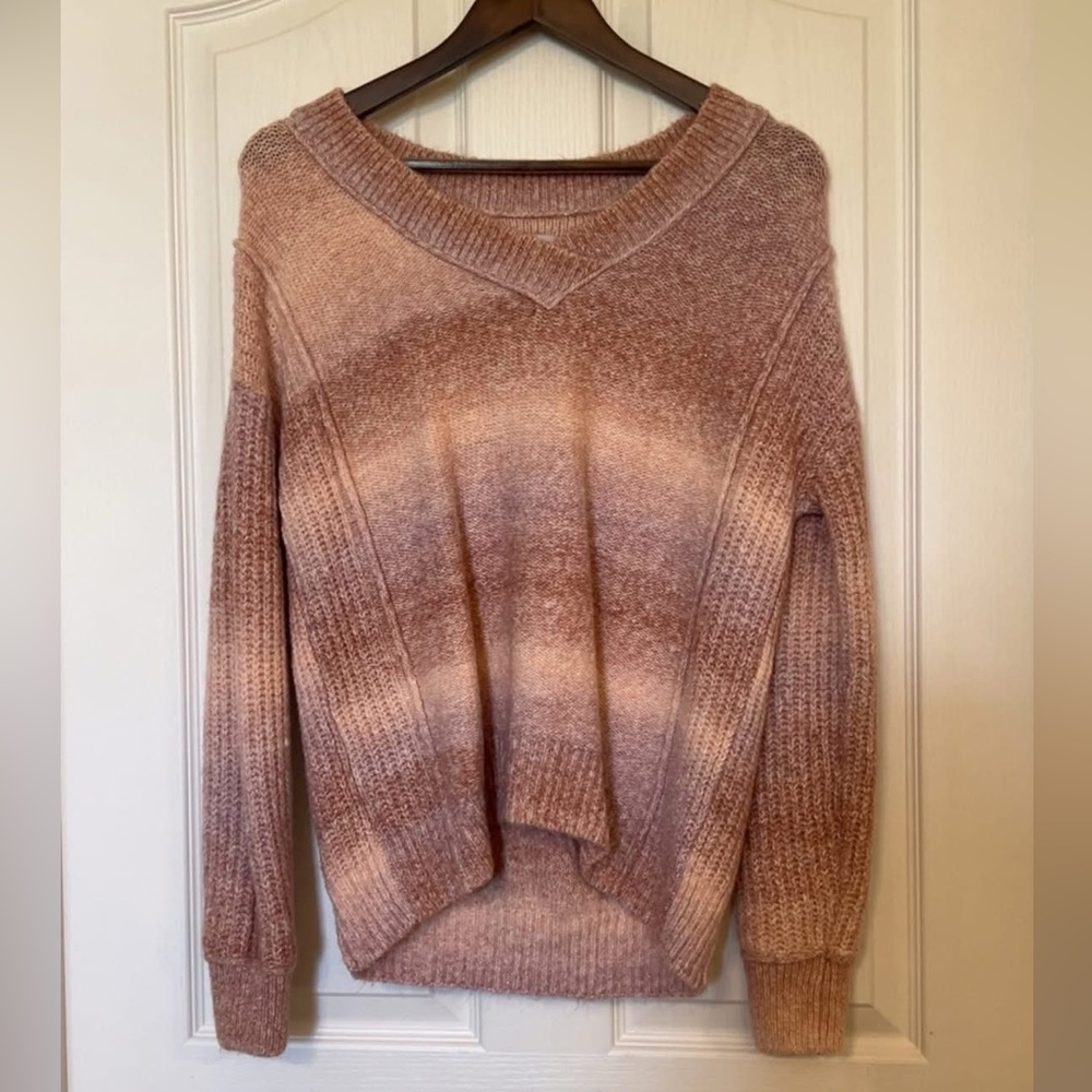 Cozy Brown Gradient Women's Sweater